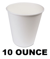 In-House Brand Wax Coated Paper Hot Cups 10 Ounce 1000ct