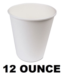 In-House Brand Wax Coated Paper Hot Cups 12 Ounce 1000ct