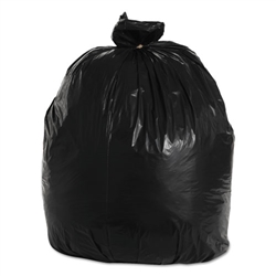 39 - 40 - 45 Gallon Black Trash Bags - 40" Wide x 46" Long 1.5-MIL - Flat Packed - 100 Bags