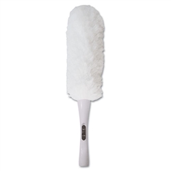 Boardwalk Micro-Feather Microfiber Feathers Washable 23" White Duster - 1 Each