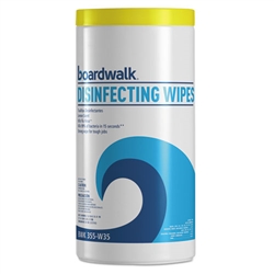 Boardwalk Disinfecting Disinfectant Cleaning Wipes 12 x 35ct LEMON Scent