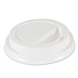White Dome Lids Fits our 10-12-16oz House Brand Paper Hot Cups - 1000ct