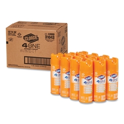 Clorox Professional Products 4 in 1 Disinfectant Sanitizer Spray - 12 x 14oz Aerosol Spray Cans