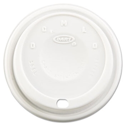 Dart Cappuccino Dome Sipper Cup Lids White 1000ct