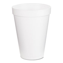 Dart White Foam Cups 12 Ounce StyroFoam Cups 1000ct
