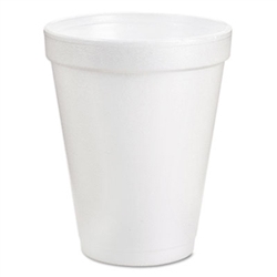 Dart White Styro Foam Cups 6 Ounce Styrofoam 1000ct