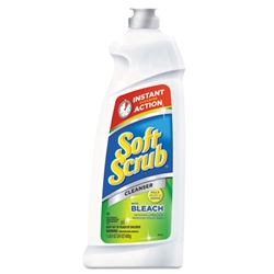 Soft Scrub Antibacterial Liquid Cleanser with Bleach Disinfectant 9 x 24 Ounce