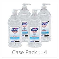 Gojo PURELL Instant Hand Sanitizer 4 x 2 Liter Refill Jugs with Pumps