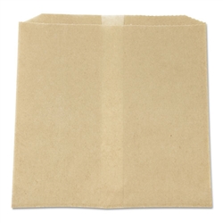 Hospeco Kraft Waxed Paper Liner Bags for Floor Mount Swing Type Receptacles - 500ct