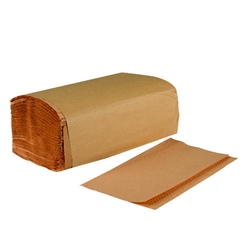 In-House Brand Single-Fold Paper Towels Natural Tan Kraft Color 16 x 250ct