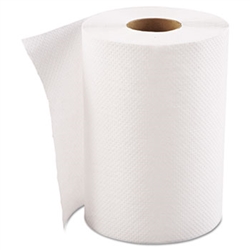 In-House Brand Economy White Hardwound Paper Hard Roll Hand Towels 8" x 12 Rolls x 350' Each