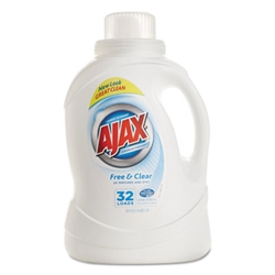 AJAX Free & Clear Liquid Laundry Detergent 6 x 50-oz Bottles