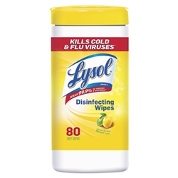 LYSOL Disinfecting Wipes Lemon and Lime Blossom 6 x 80ct