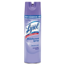 Professional LYSOL Brand Disinfectant Spray Lavender Scent - 12 x 19oz Aerosol Cans
