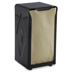 San Jamar Table-top TALL Fold Paper Napkin Dispenser Black - 1 Each