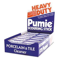 Pumie Pumice Scouring Stick Porcelain & Tile Cleaner - 12 Sticks