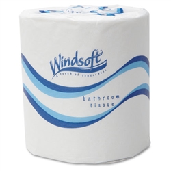 WINDSOFT 2-PLY Toilet Tissue Paper 4 1/2 x 3 - 48 Rolls x 500 Sheets Each