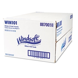 WINDSOFT Brand Premium C-Fold Paper Hand Towels - 2400ct