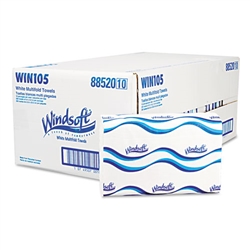 WINDSOFT White Multi-Fold Paper Hand Towels 16 x 250ct
